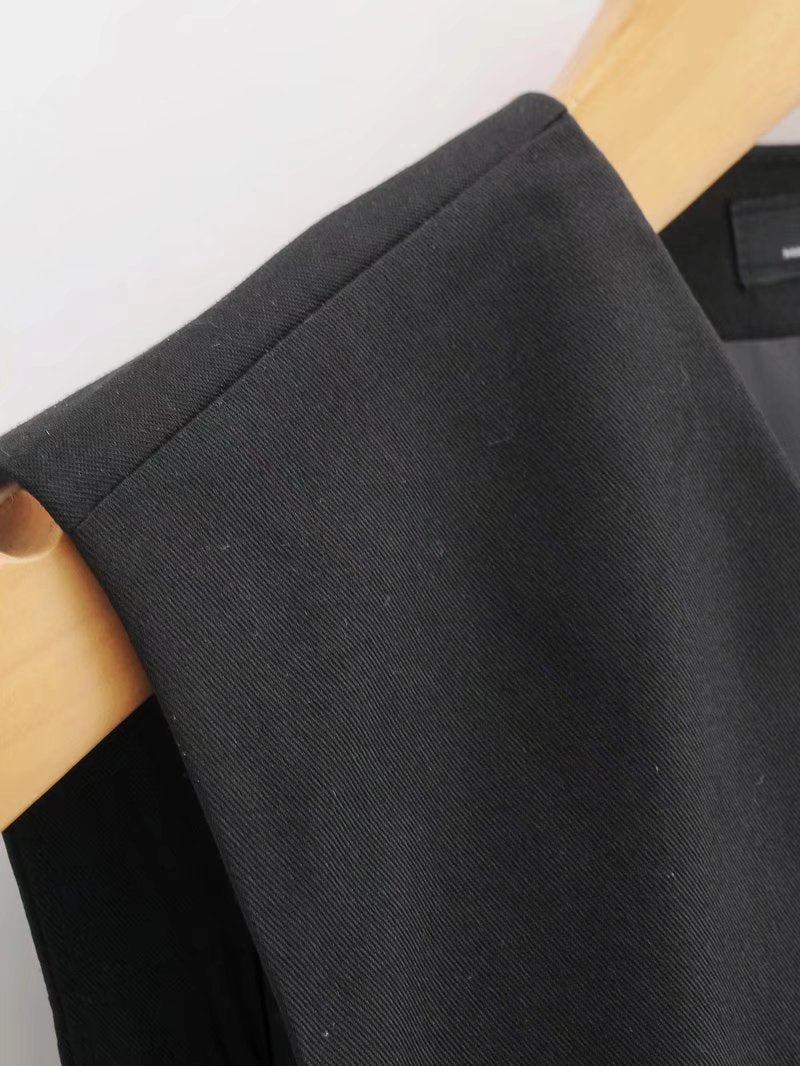 Black Slim Sleeveless Vest