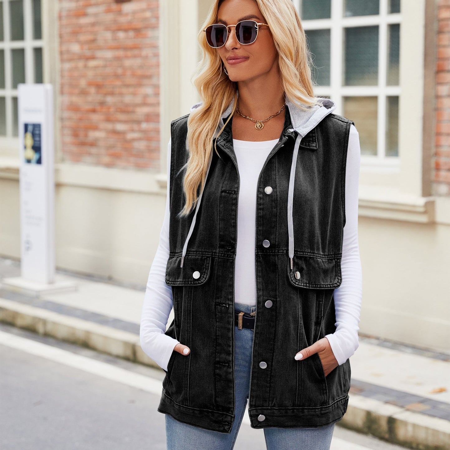 Summer Denim Sleeveless Vest