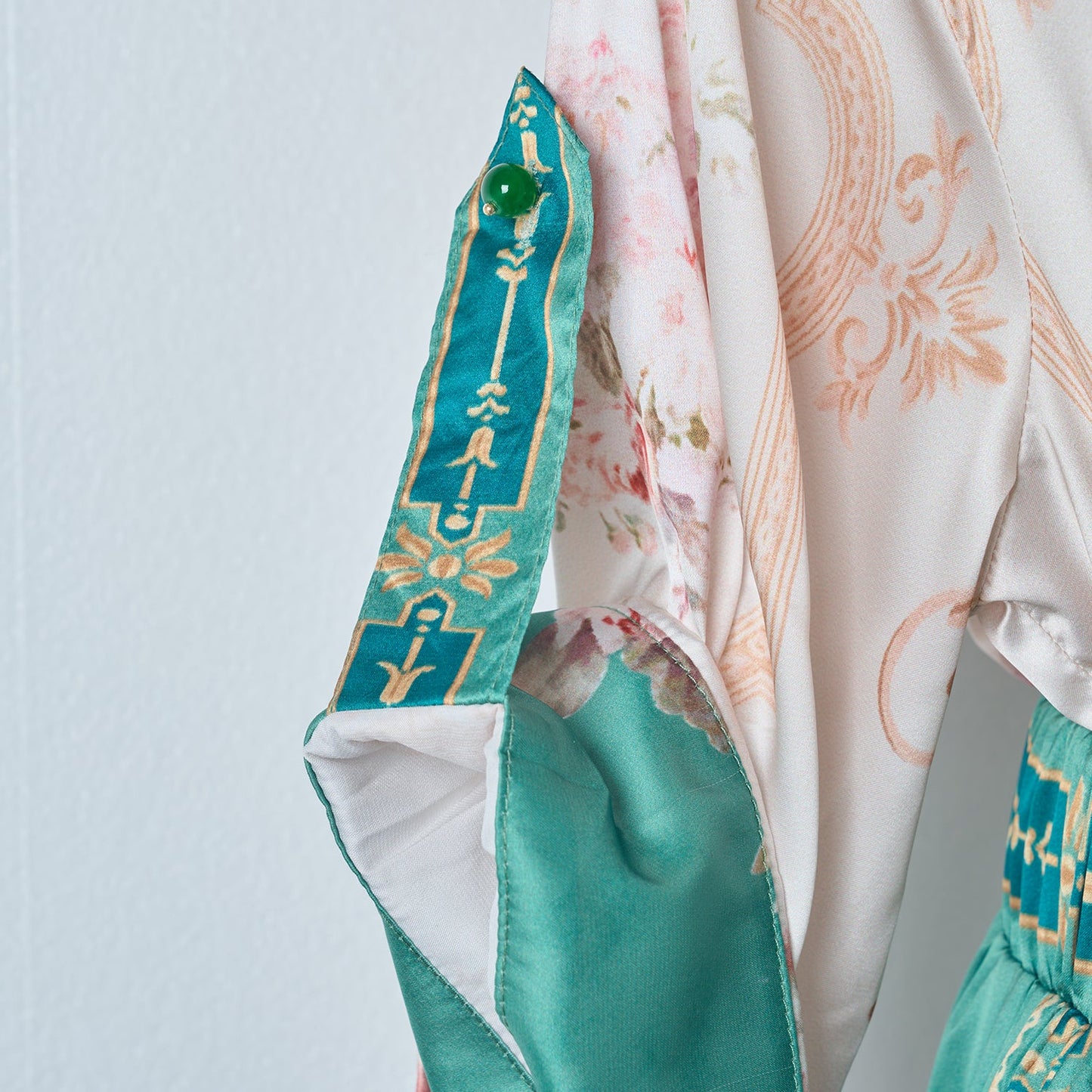 Green Vintage Print Two Piece Set