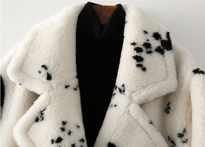 Wool Faux Fur Loose Trench Coat