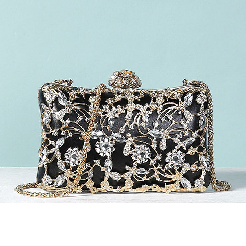 Sacs décontractés en patchwork avec chaînes et strass