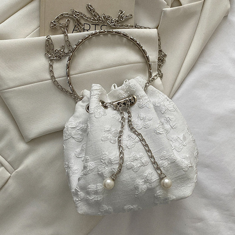 Casual Solid Patchwork Chains Bags