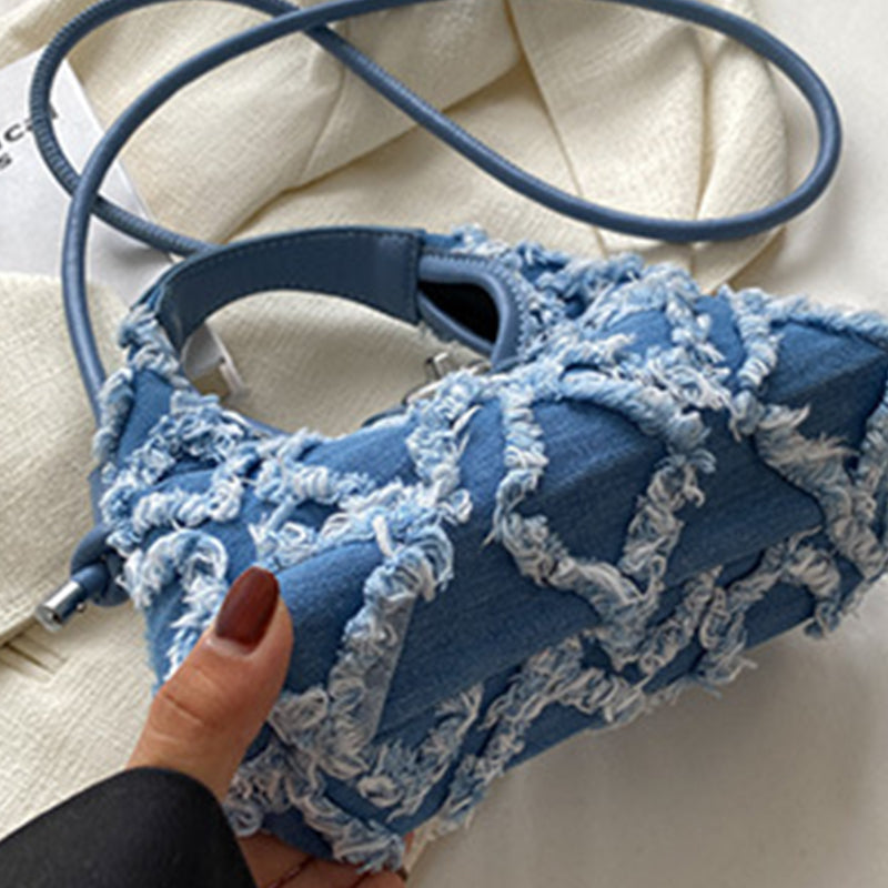 Lässige, einfarbige Patchwork-Taschen