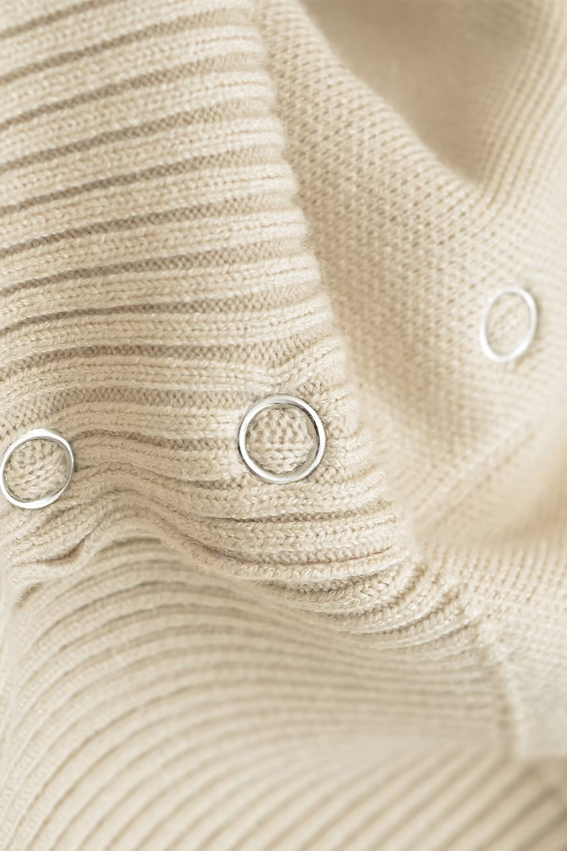 Lässige Oberbekleidung mit Rundhalsausschnitt und Schnalle für den Alltag