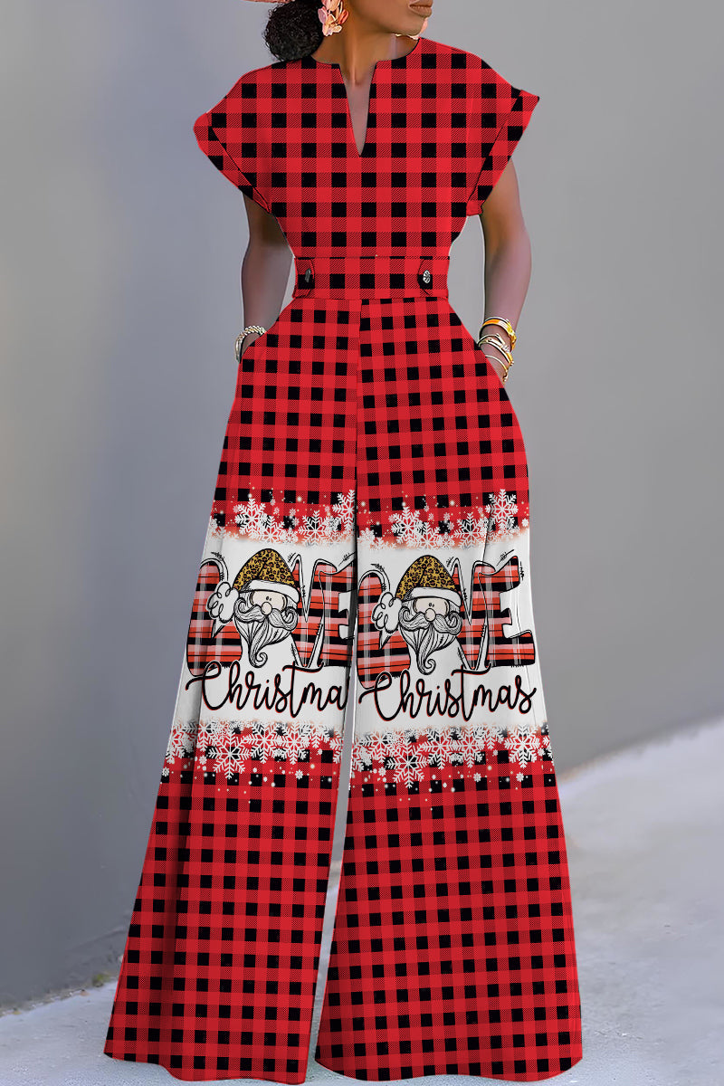 Combinaisons décontractées à col en V basiques et régulières (3 couleurs)