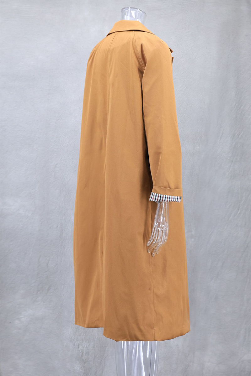 Vêtements d'extérieur décontractés à col rabattu et boutons de rue (3 couleurs)