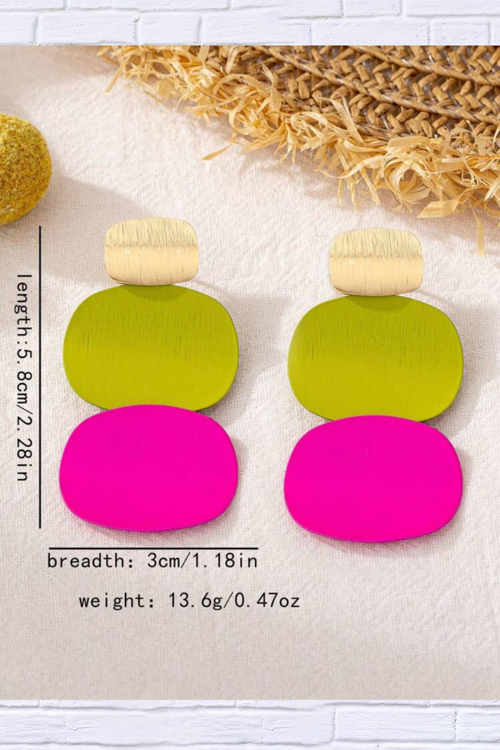 Bold & Playful – Color Pop Statement Drop Earrings