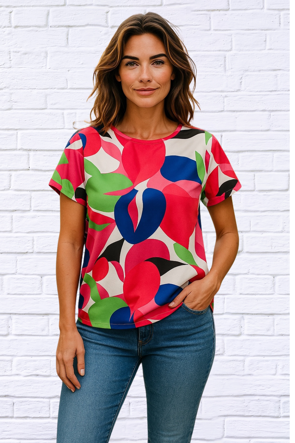 Stylish Women’s Floral Print Top