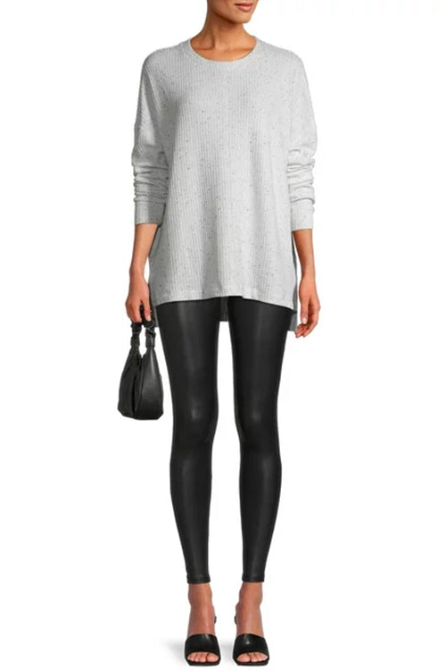 High Waist Faux Leather Full-length Leggings