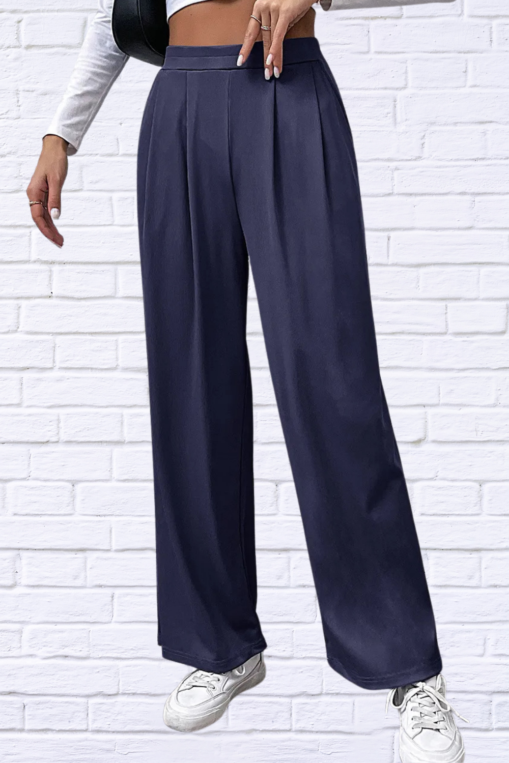 High Waisted Straight Pants