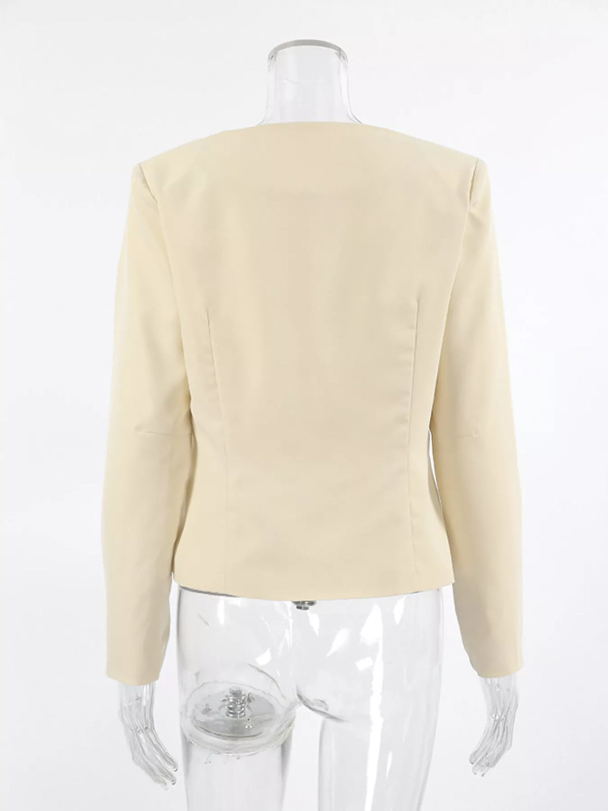 Buckle-Front Cropped Jacket