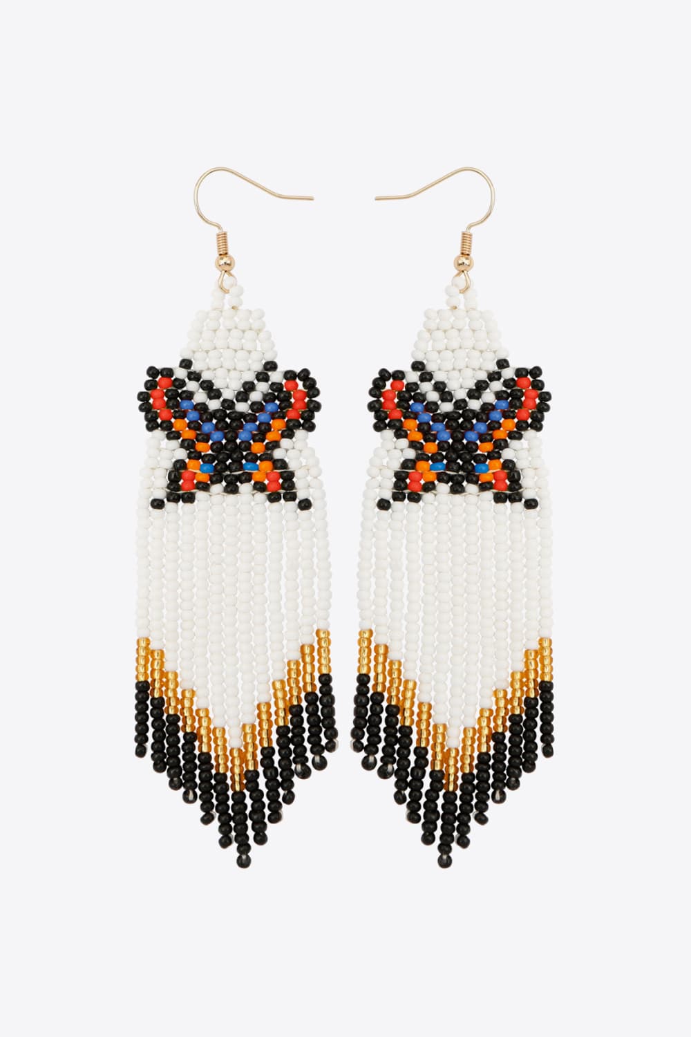 Blue Zone Planet | Butterfly Beaded Dangle Earrings