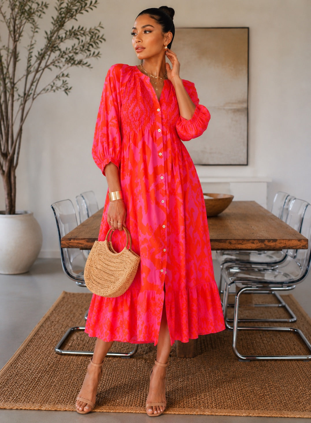 Women’s Orange Dress |Diva Usa