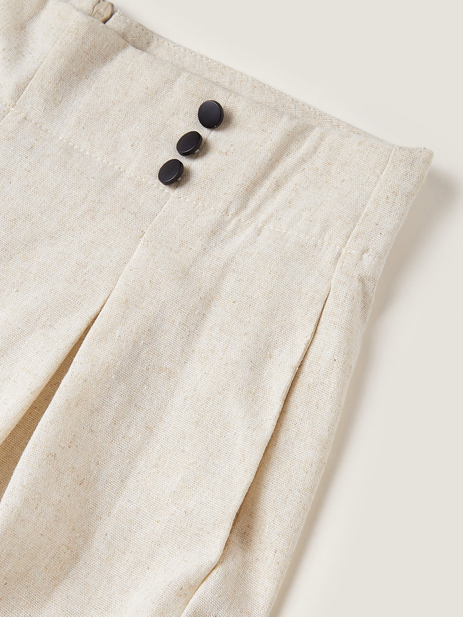 Floral Embroidered Wide Leg Pants Set