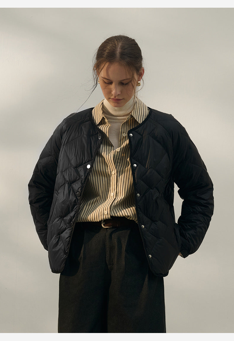 White Duck Down Short Jacket