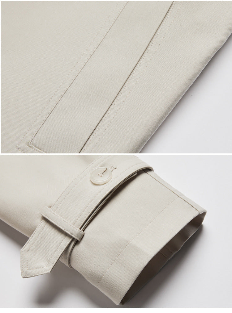 Trench Lace-up Loose Overcoat