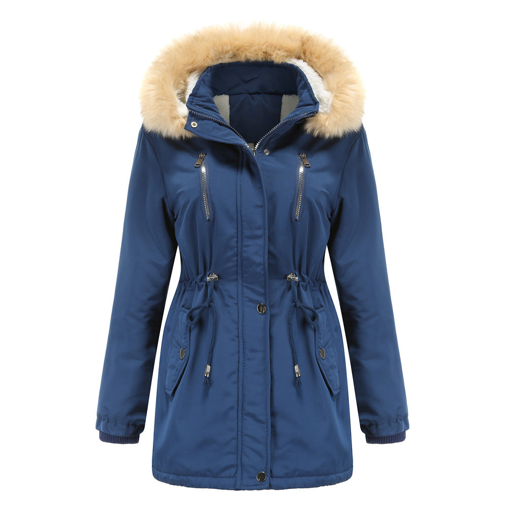 Lambskin Fleece Padded Loose Parkas