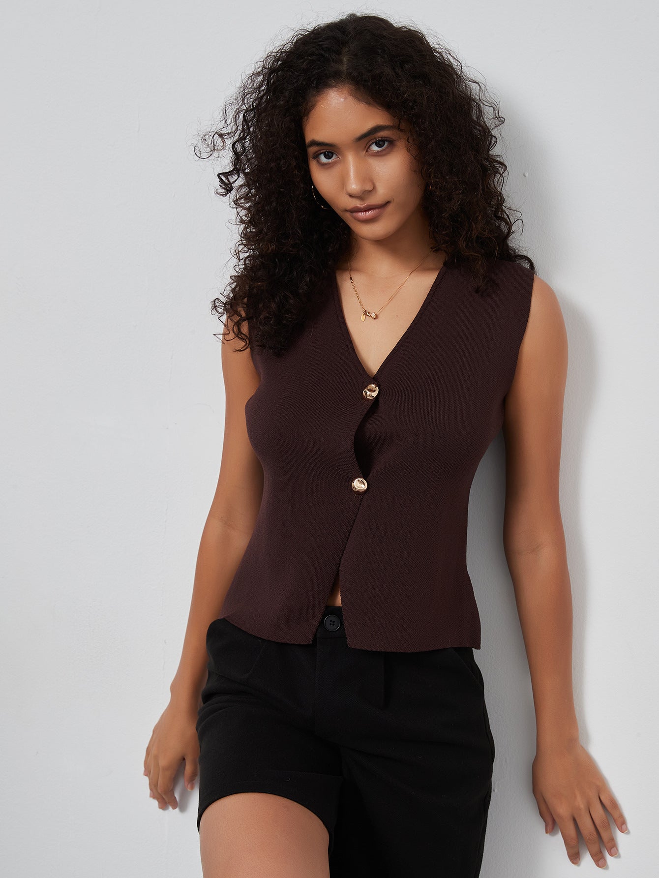 Knitted Slimming Vest Jacket