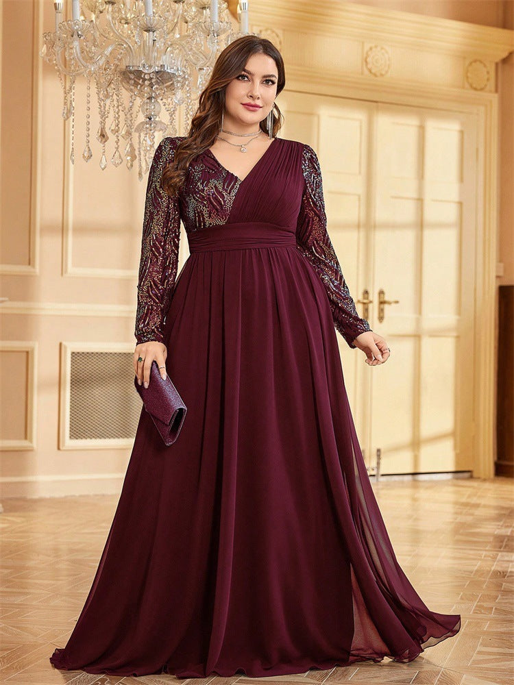 Long Sleeved Evening Dress Special Occasion Dress