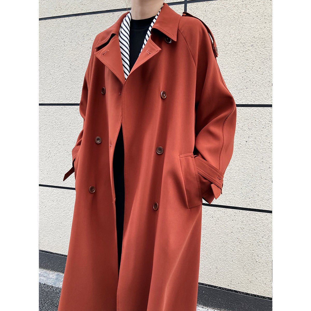 Draping Loose Trench Coat