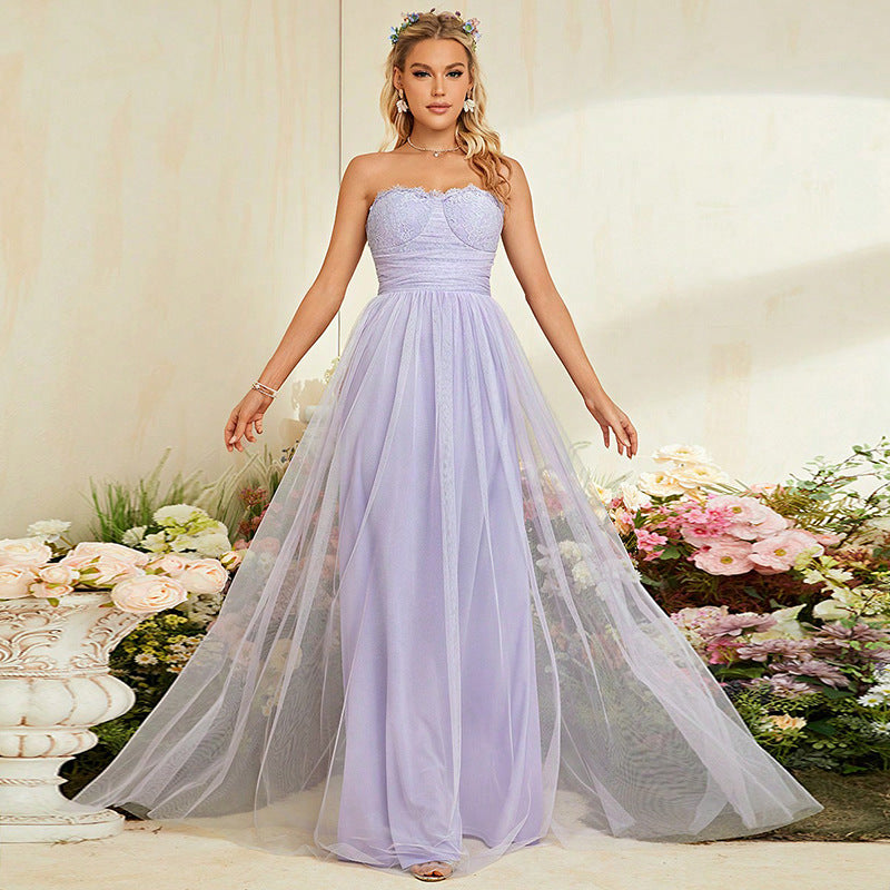 Evening Dress Bridesmaid Dress Summer Formal Dress Light Purple