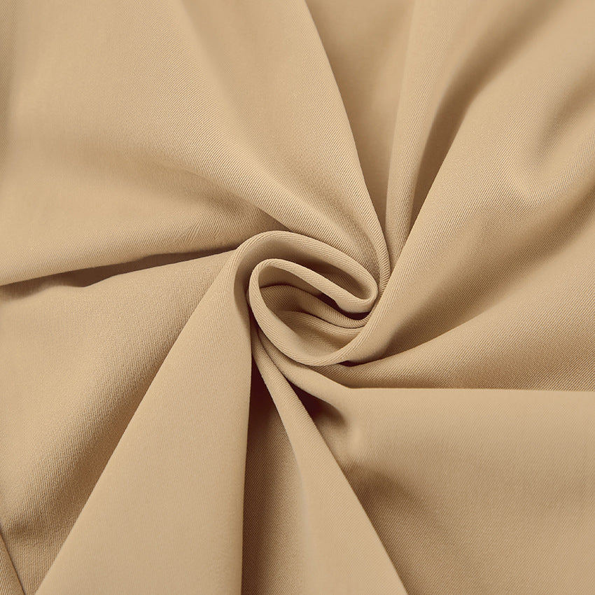 Khaki Double Breasted Trench Coat