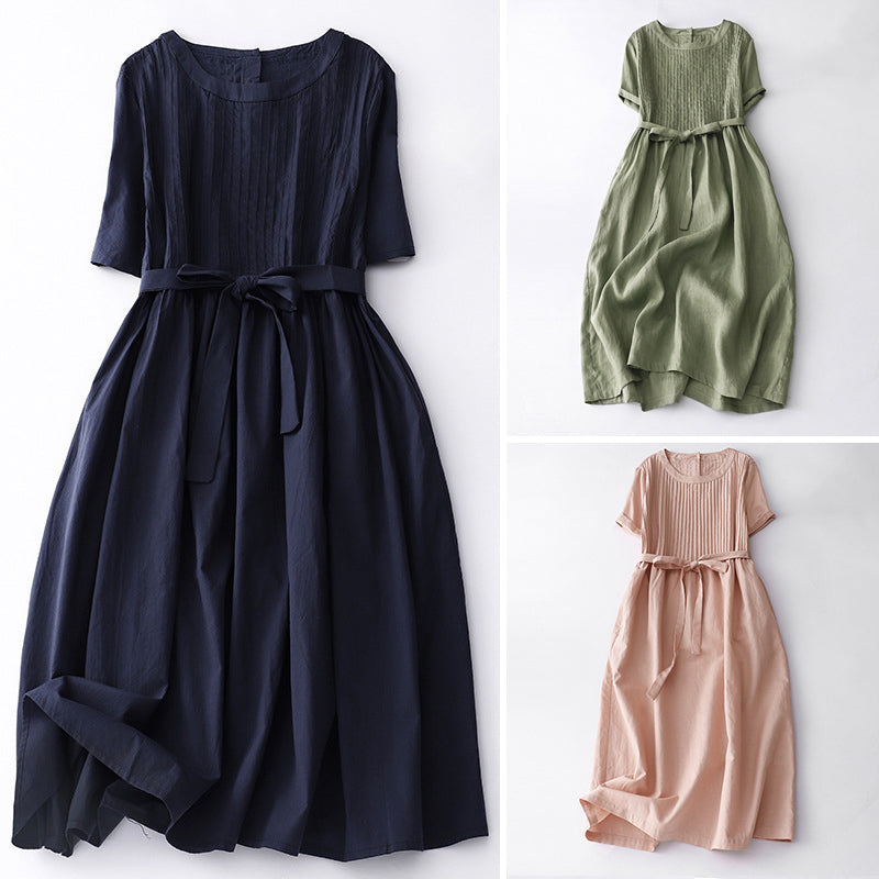 Robe plissée rétro Sofia Amoretti