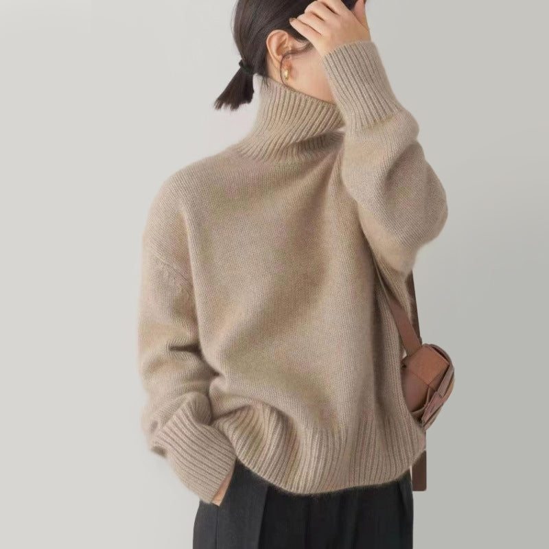 Soft Knit Turtleneck Sweater for Women