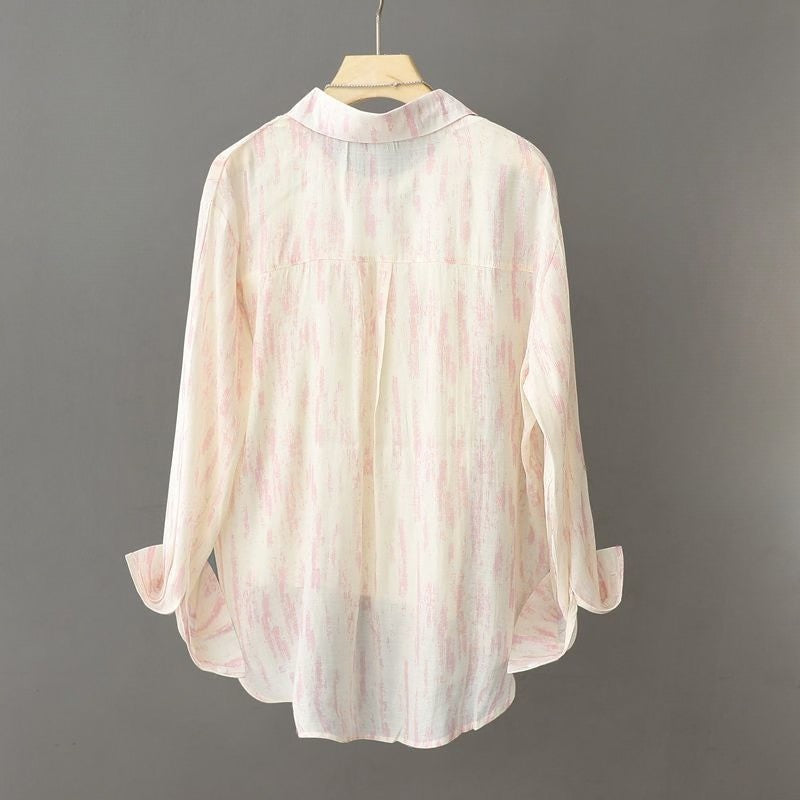 Valentina Rossi Brushstroke Print Button-Up Shirt