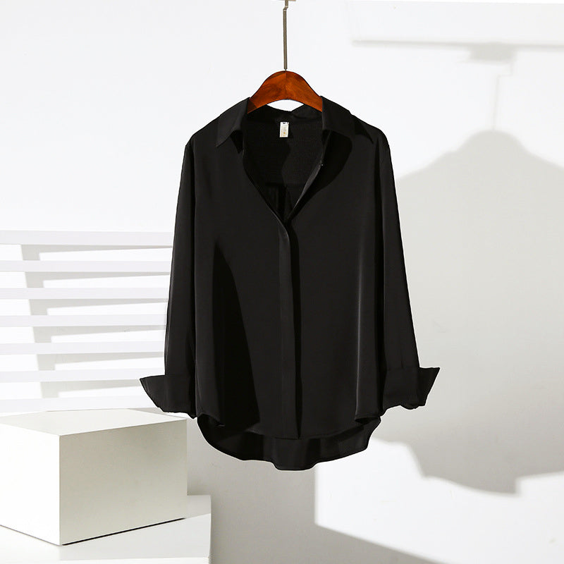 Valentina Rossi Elegant Draped Button Blouse