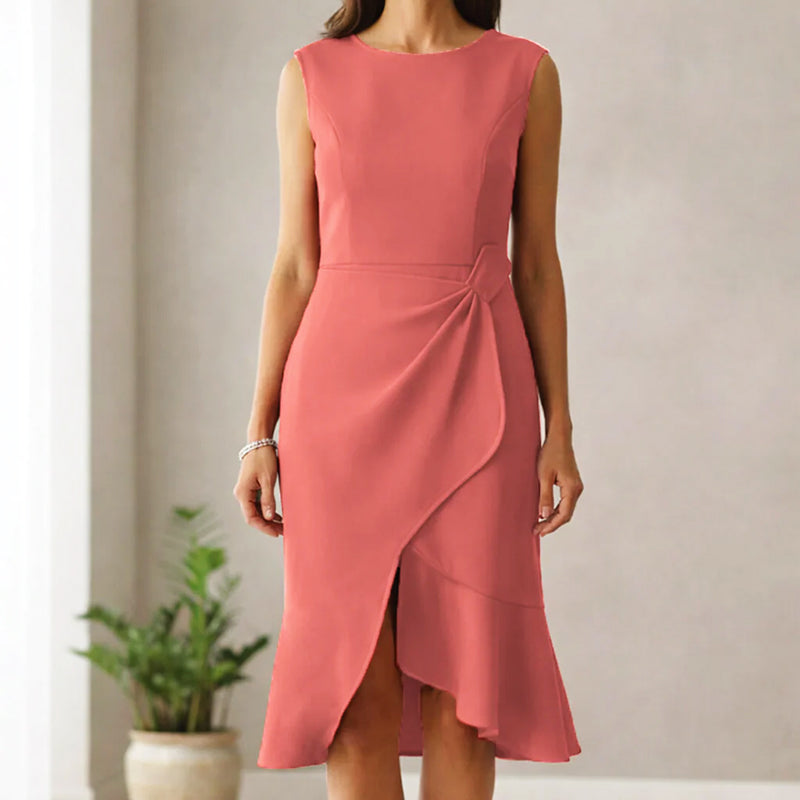 Valentina Rossi Sleeveless Midi Cocktail Dress