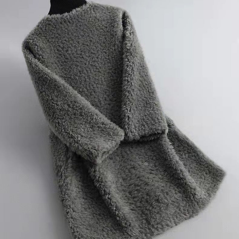 Valentina Rossi Velvet-Soft Shearling Coat