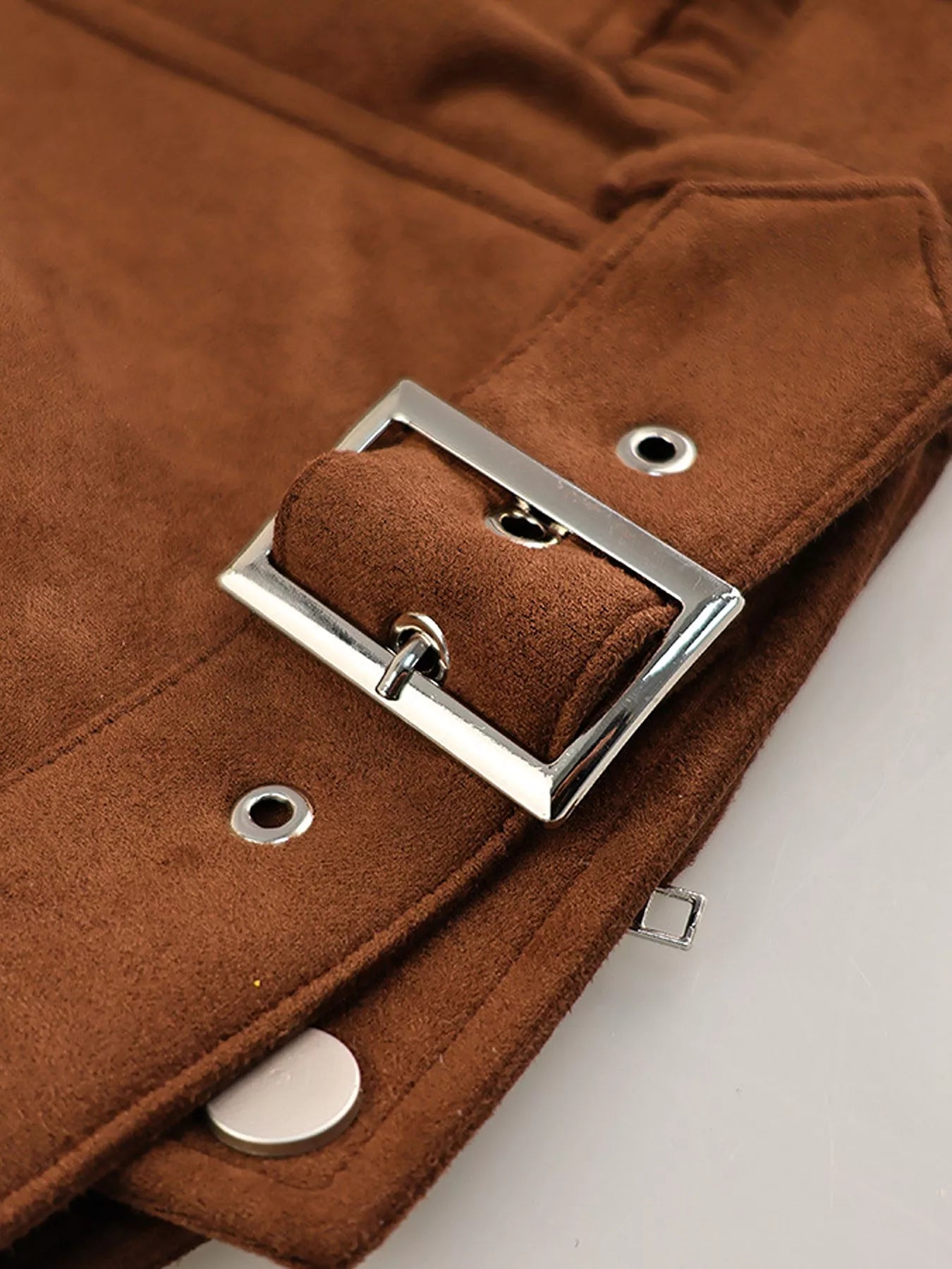 Zip Up Dropped Shoulder Moto Jacket