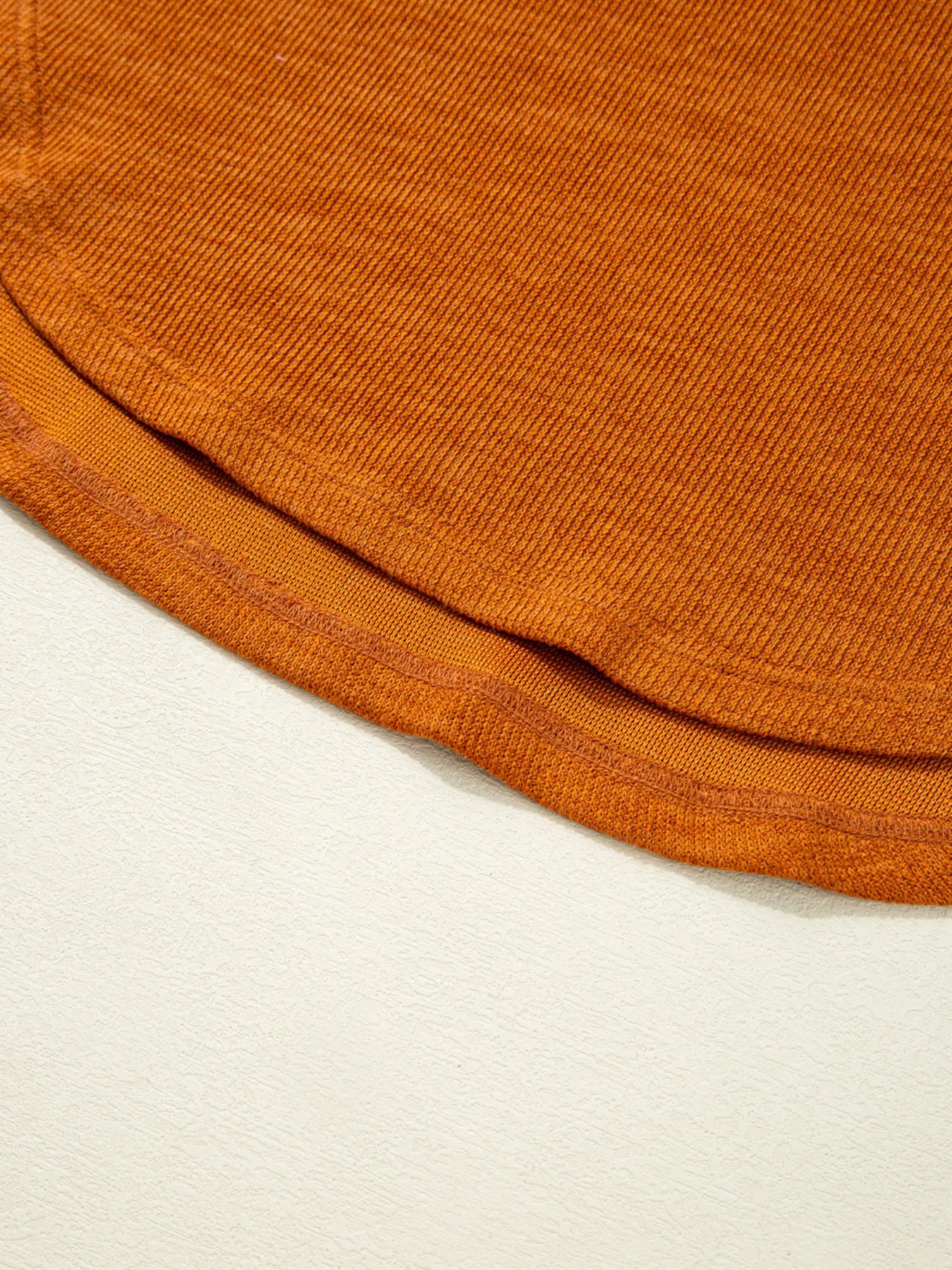 Contrast Plaid Hood Patchwork Chest Pocket Henley Top