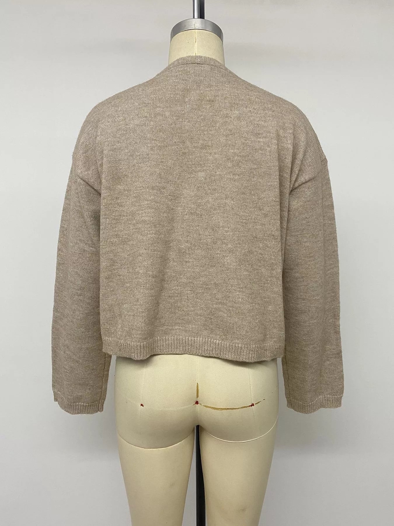 Open-Front Knit Cardigan