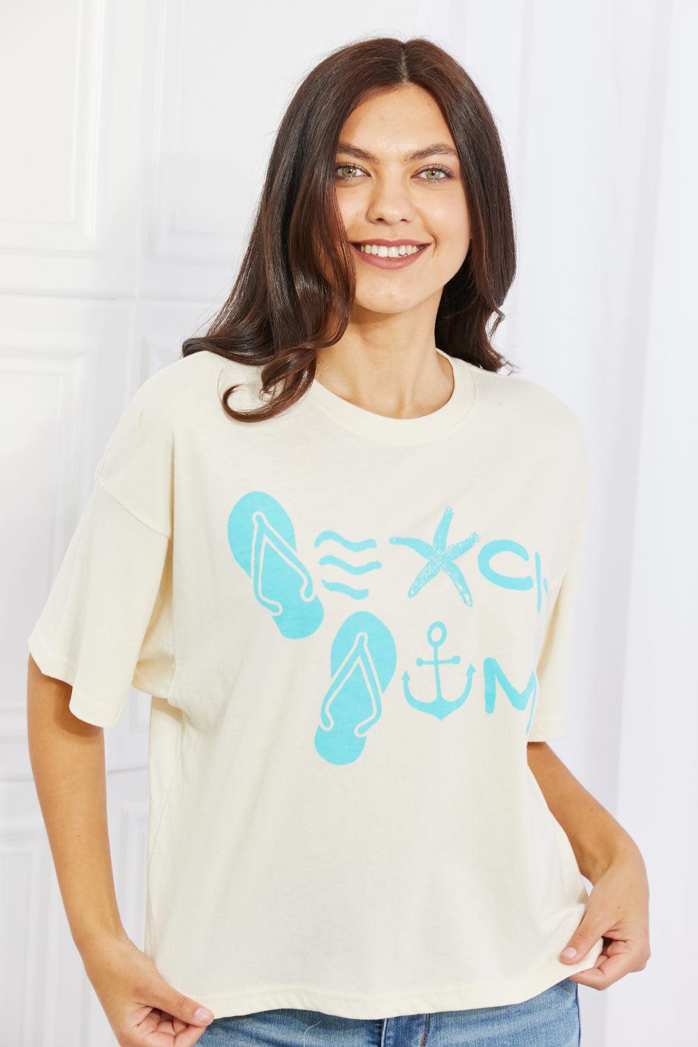 Blue Zone Planet | mineB Beach Bum Full Size Graphic T-Shirt