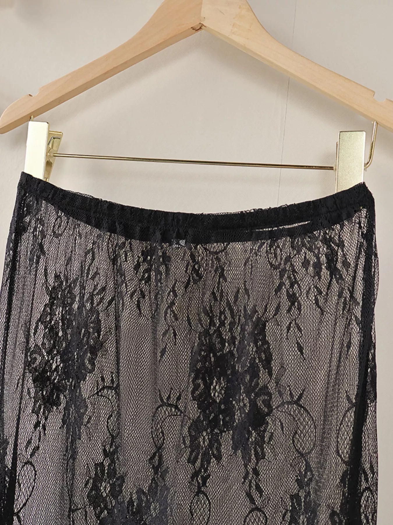 Lace Corset Mini Dress Set with Sheer Overlay