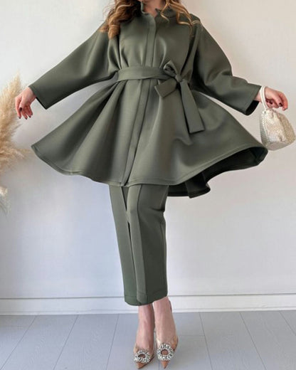 Casual umbrella-shaped two-piece set