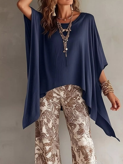 Oversized Batwing Sleeve Flowy Top for Women | Plus Size Boutique Top