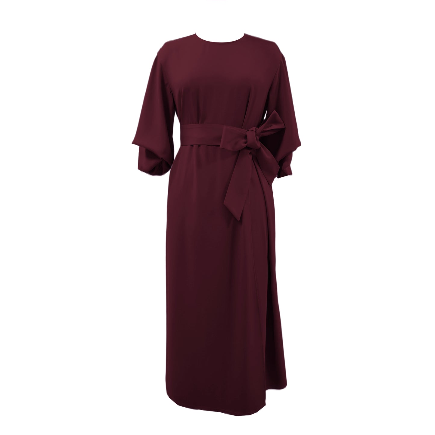 Robe élégante à manches ballon