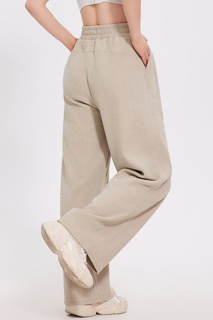 Blue Zone Planet | Basic Bae Elastic Waist Wide Leg Pants