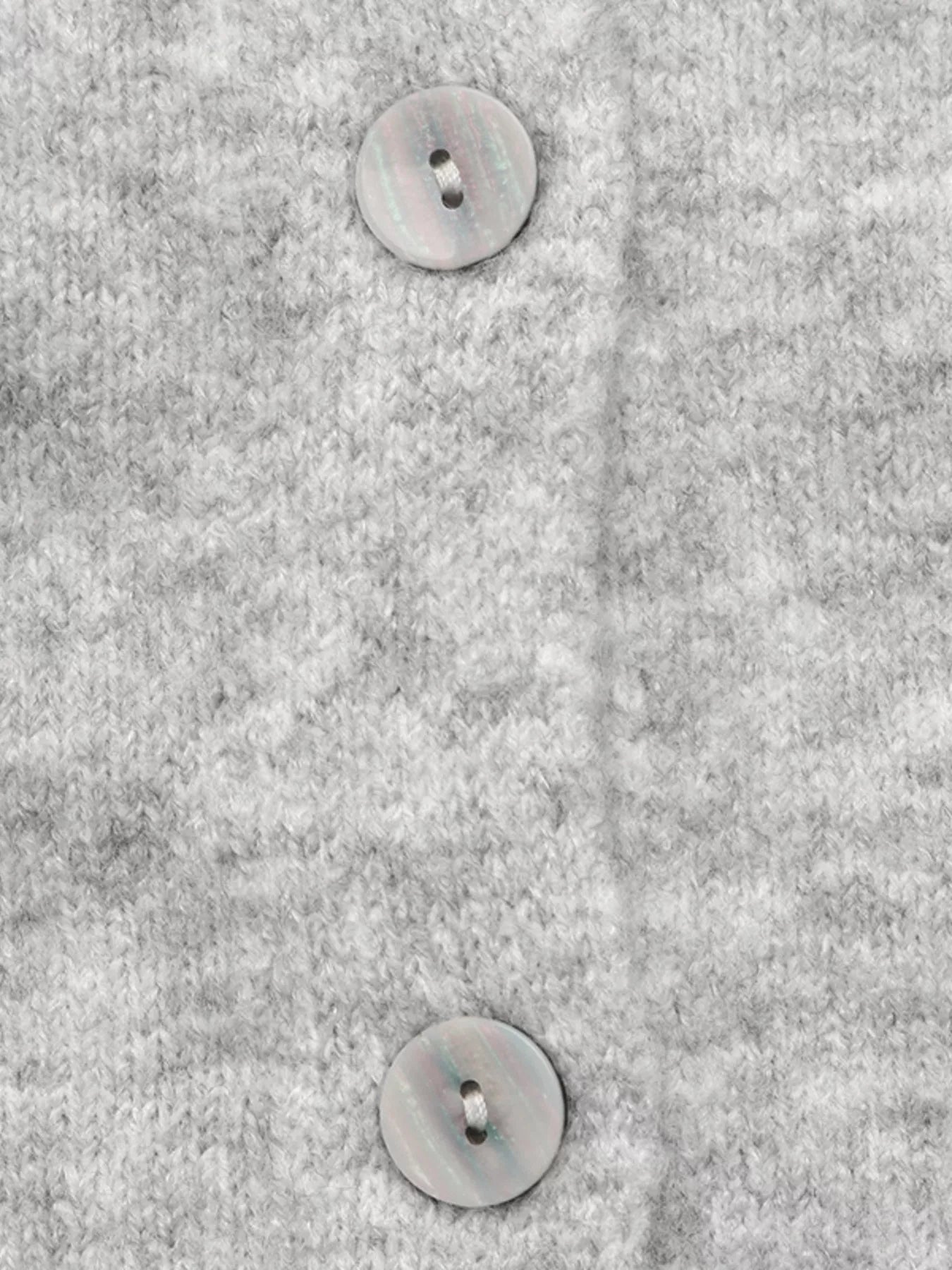 Crew Neck Button-Down Cardigan