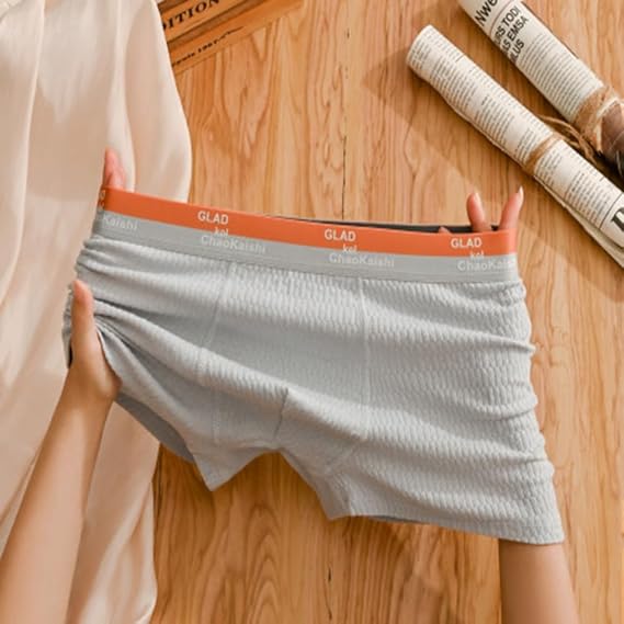 4er-Pack Boxershorts aus Bubble-Baumwolle und Stretch für Herren