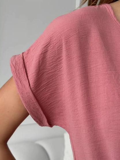 Casual Drawstring Waist Midi Dress