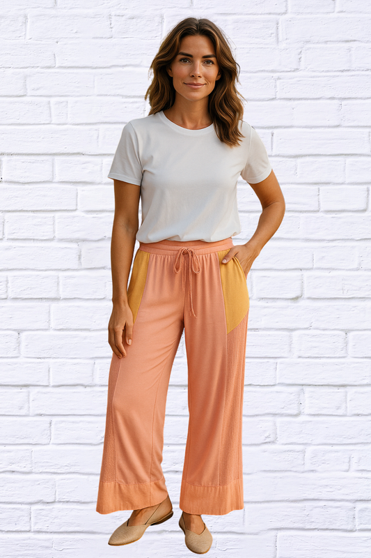 POL Drawstring Wide Leg Pants