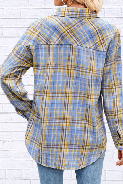 Plaid Button Up Long Sleeve Shirt
