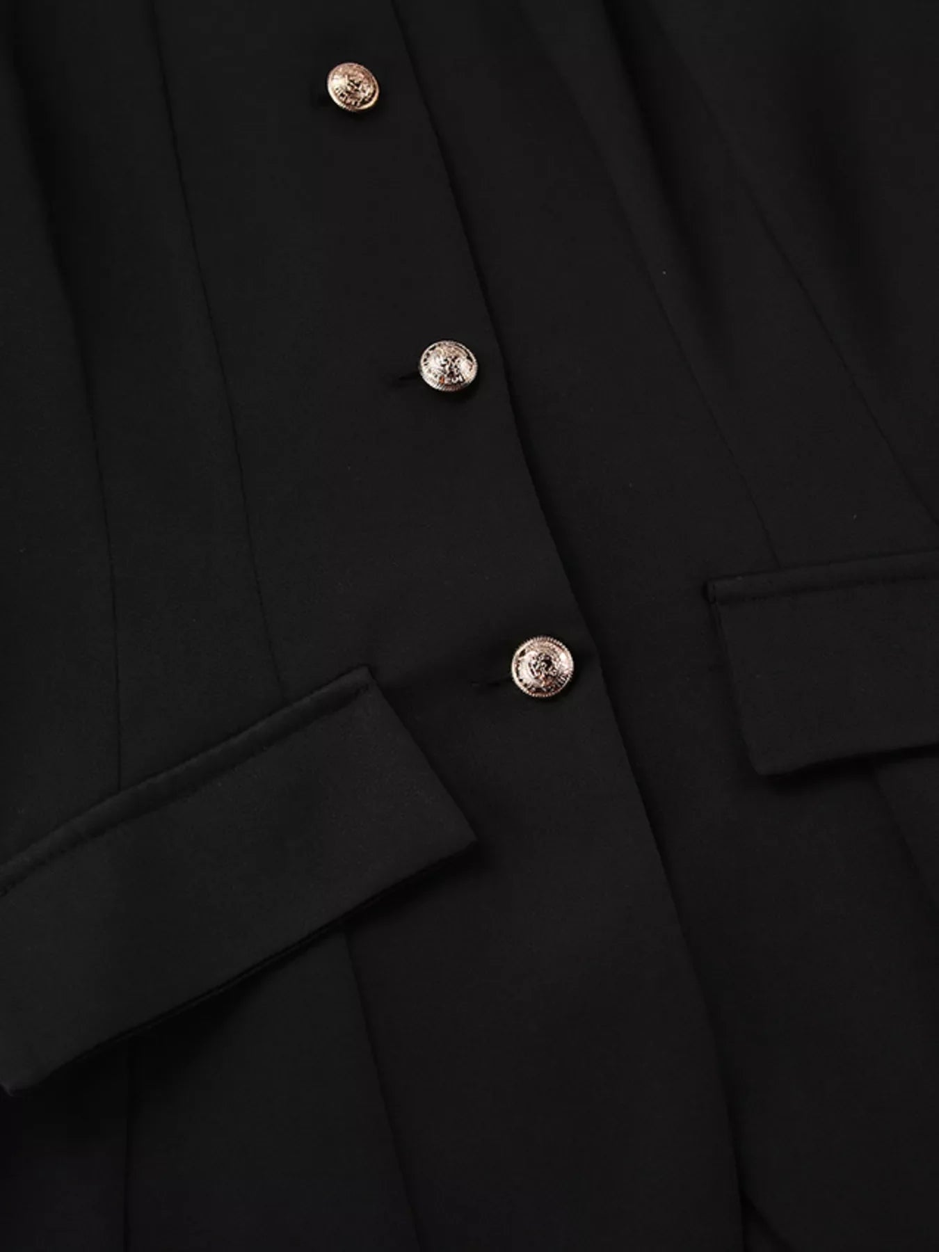 Alice's Elegant Stand Collar Blazer and Mini Skirt Set