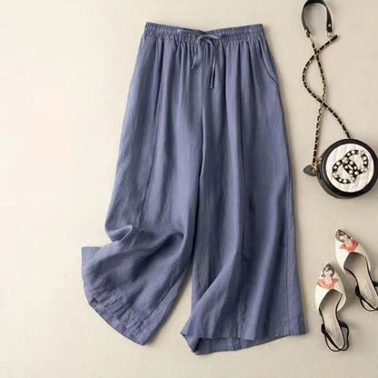 Summer thin all-match wide-leg casual pants