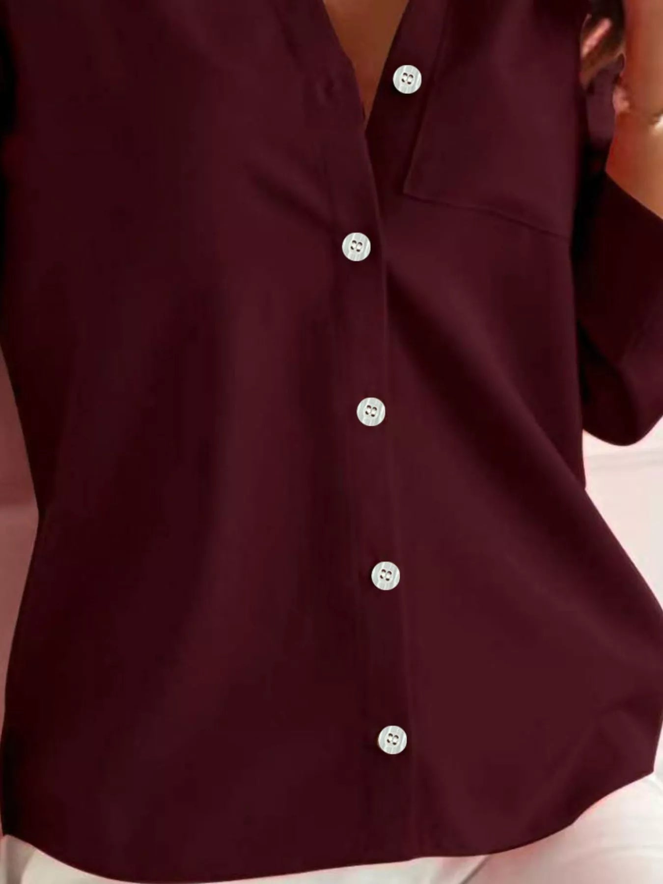Button-Down Roll-Up Sleeve Shirt