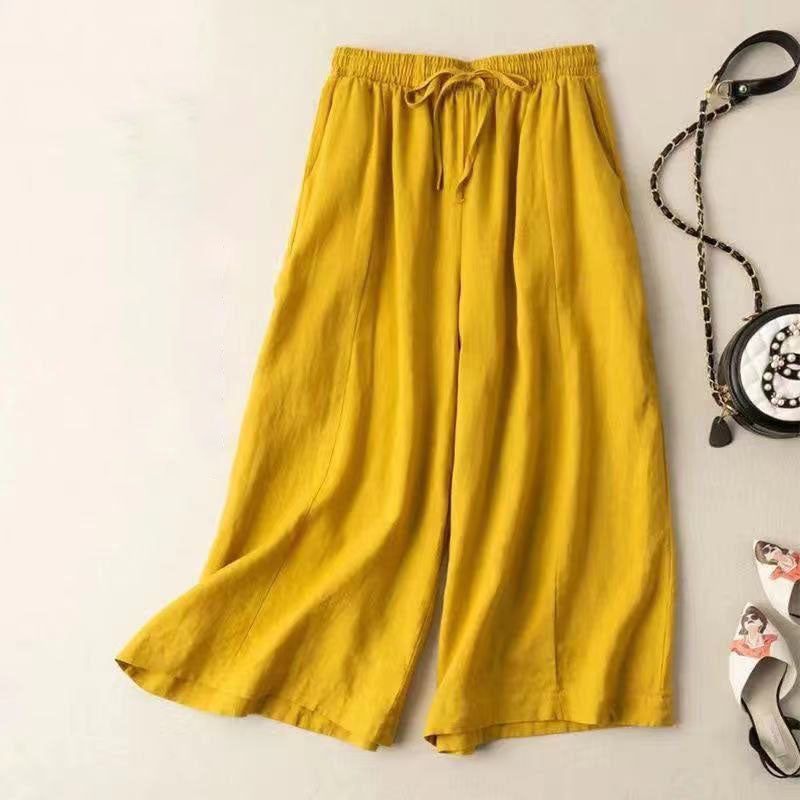 Summer thin all-match wide-leg casual pants